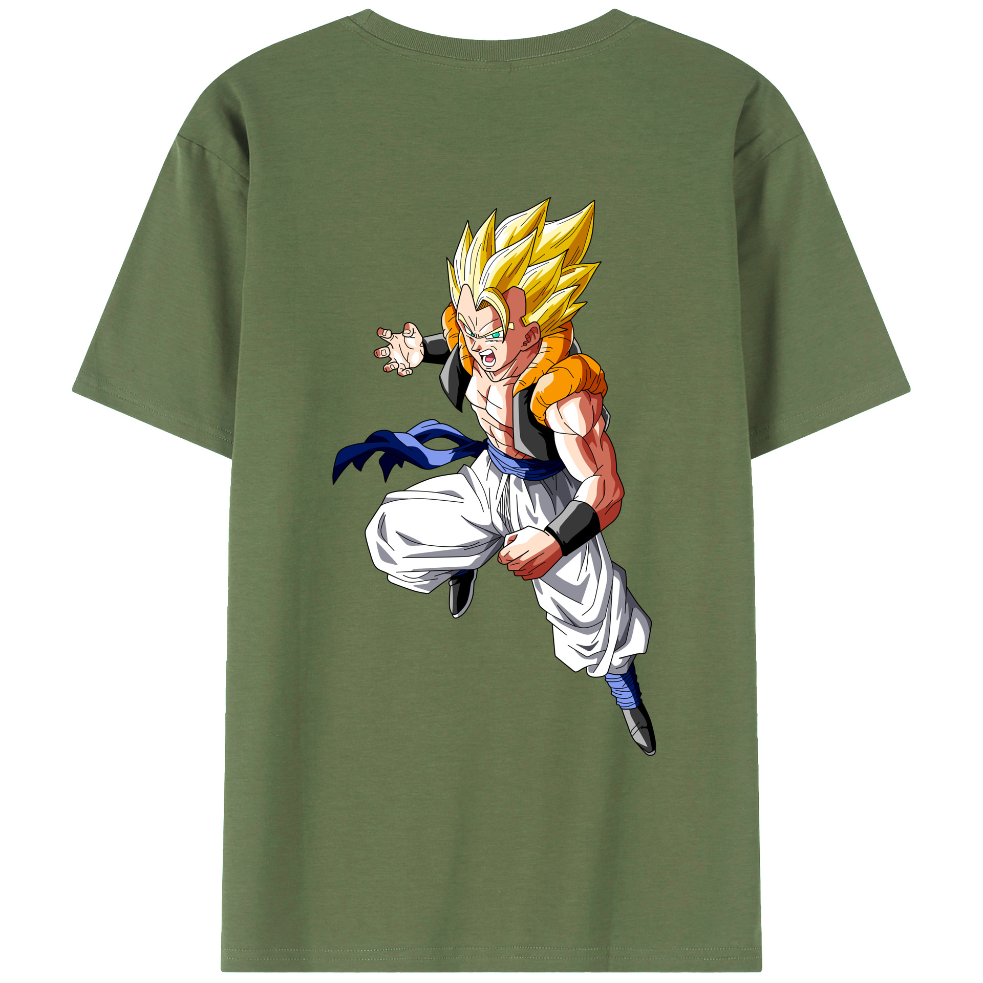 （画像用） ドラゴンボール ベジータ四世（Bejīta Yonsei）DRAGON BALL Vegeta IV 綿100％ メンズ半袖Tシャツ（バックプリント） 通気性